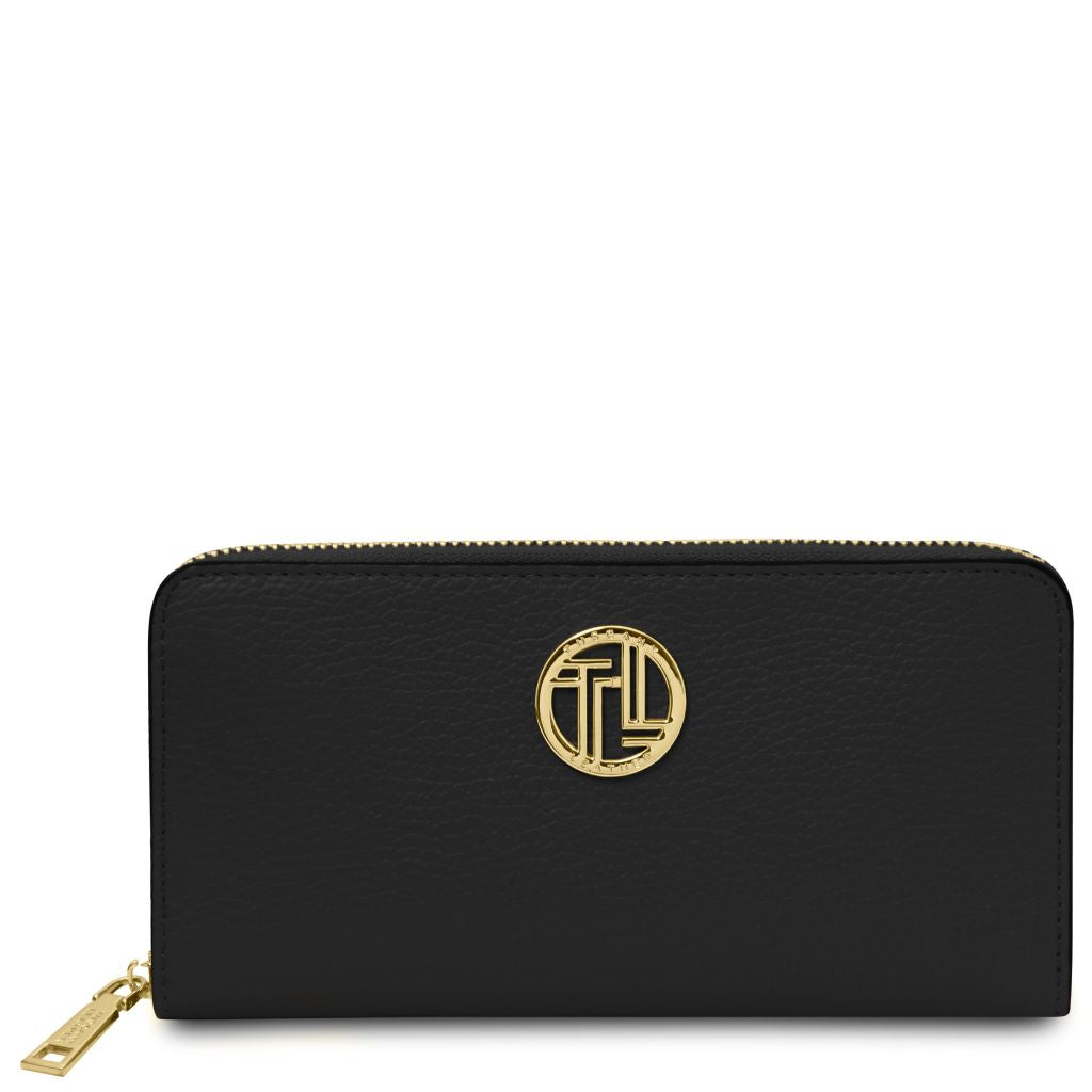 Tuscany Leather Financier Plånbok #Färg_Svart