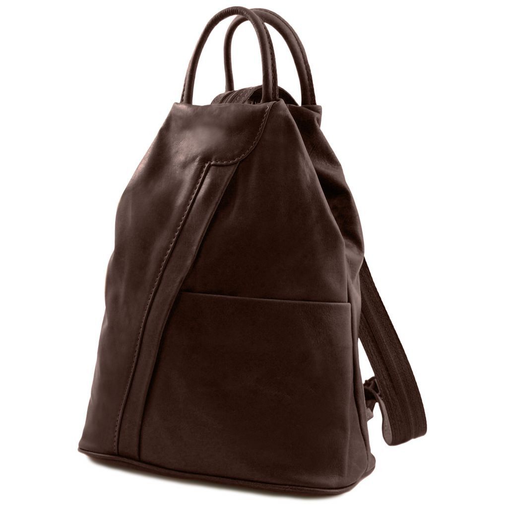 Tuscany Leather Shanghai Ryggsäck #Färg_Mörkbrun