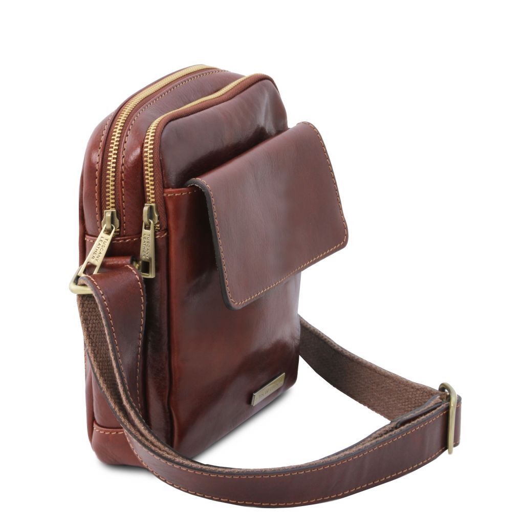 Tuscany Leather Larry Axelremsväska #Färg_Brun