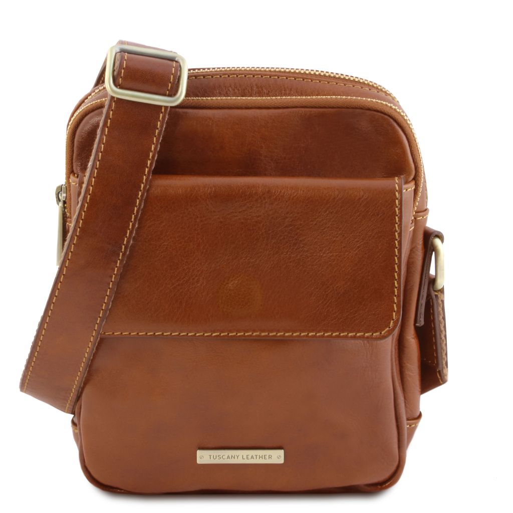 Tuscany Leather Larry Axelremsväska #Färg_Honung