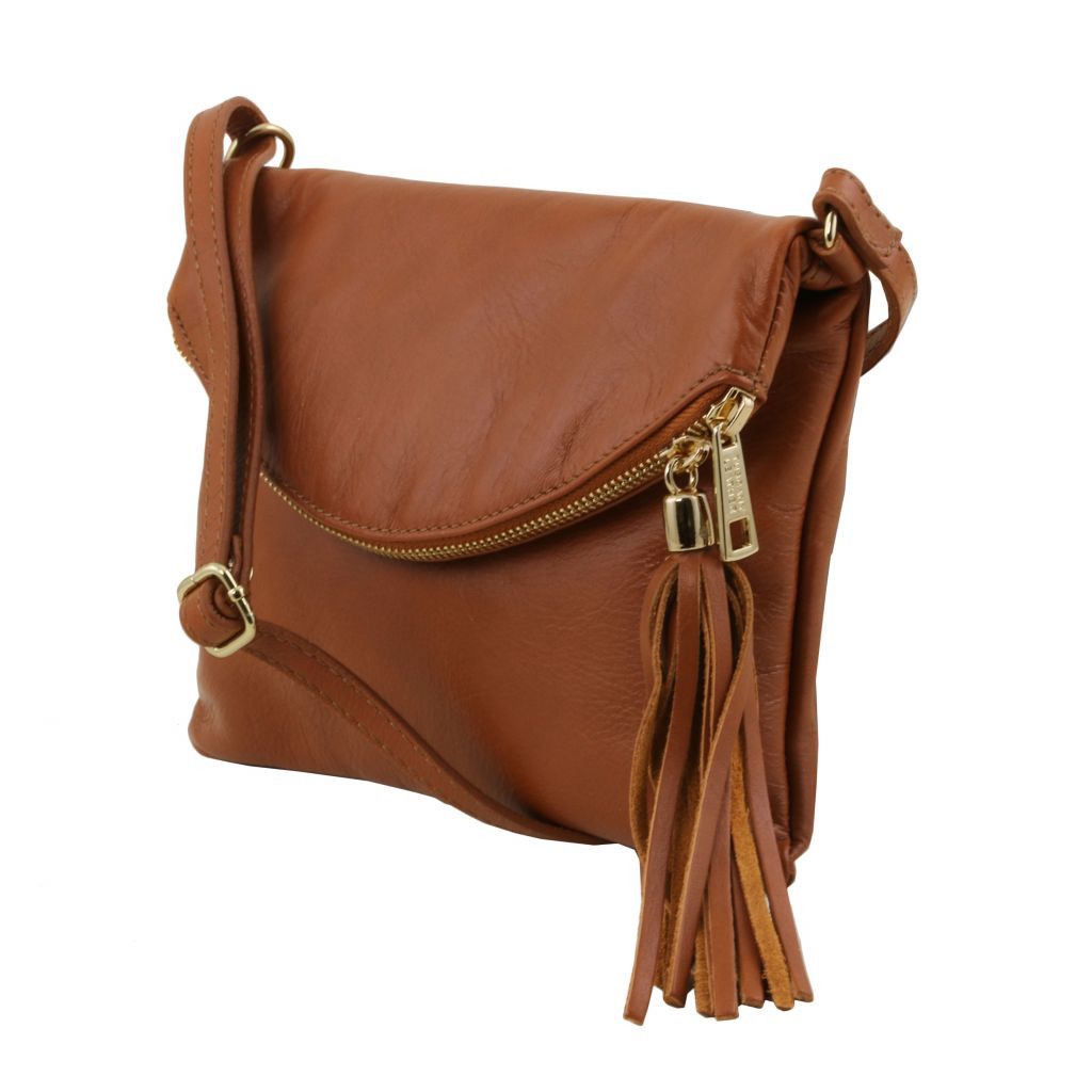 Tuscany Leather TL Young Axelremsväska #Färg_Cognac