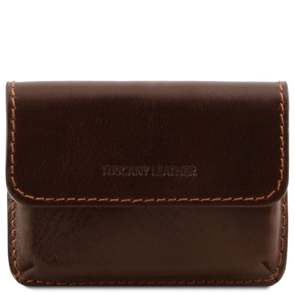 Tuscany Leather Exclusive Korthållare #Färg_Mörkbrun