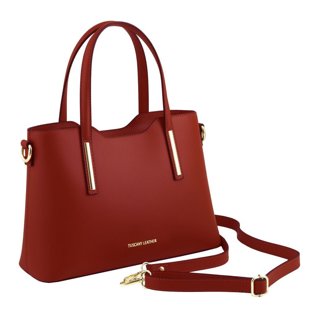 Tuscany Leather Olimpia Handväska #Färg_Röd