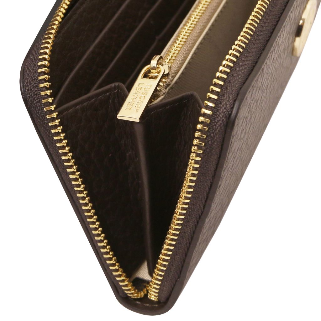 Tuscany Leather Financier Plånbok #Färg_Kaffe