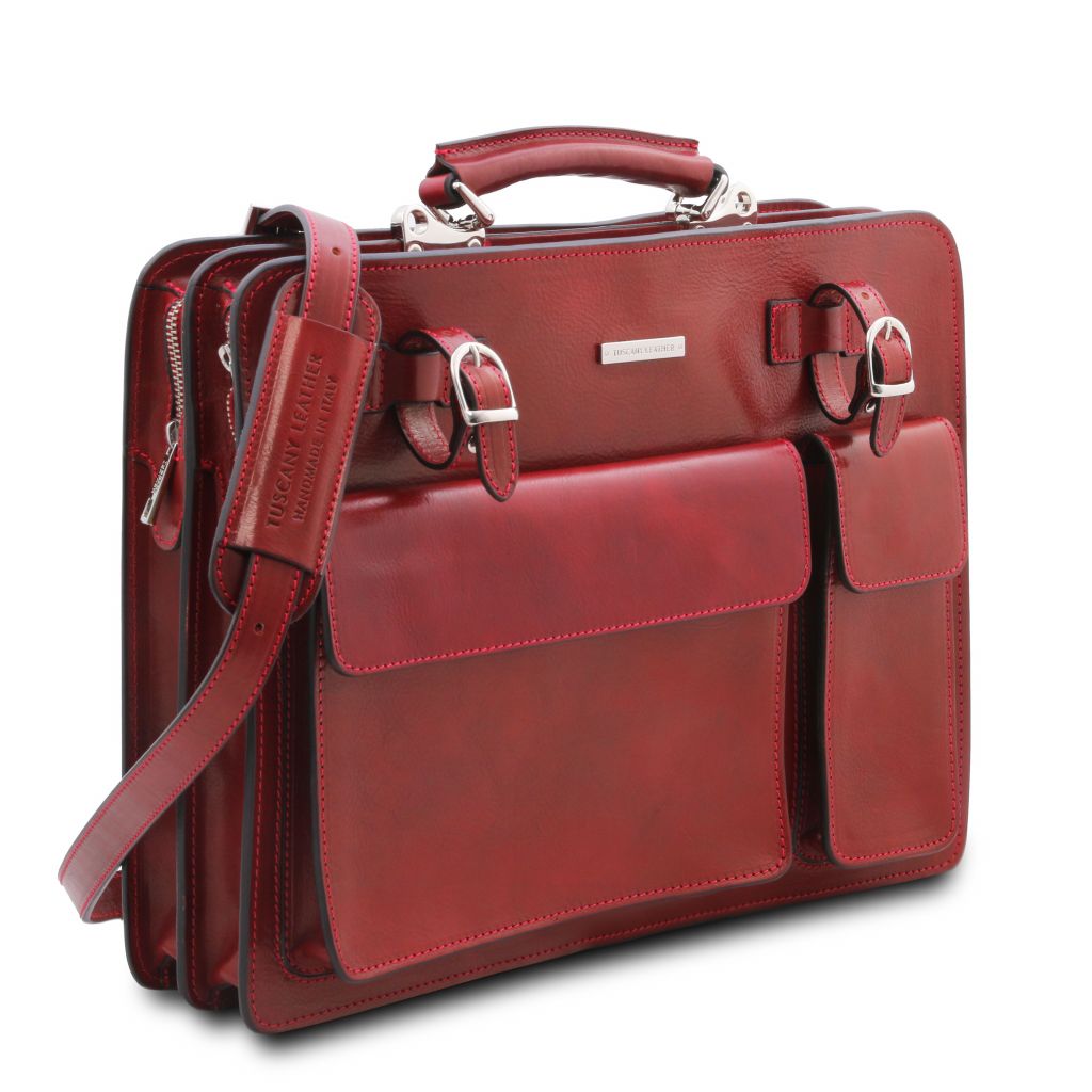 Tuscany Leather Venezia Portfölj #Färg_Röd