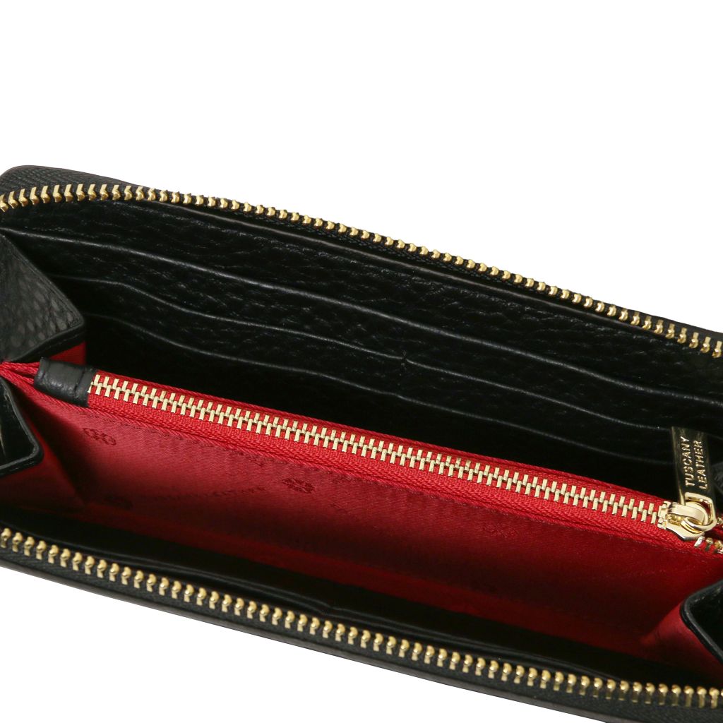Tuscany Leather Financier Plånbok #Färg_Svart