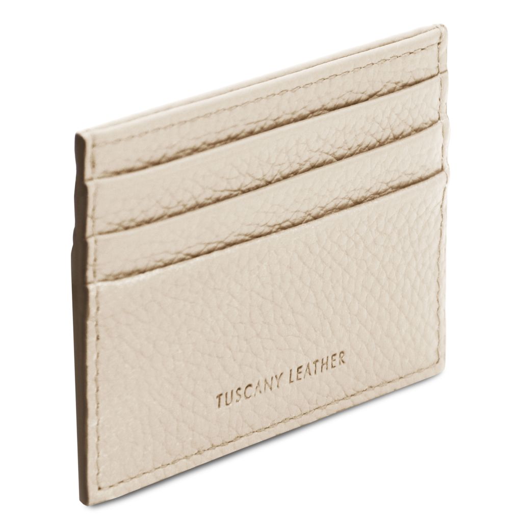 Tuscany Leather Card Holder Korthållare #Färg_Beige