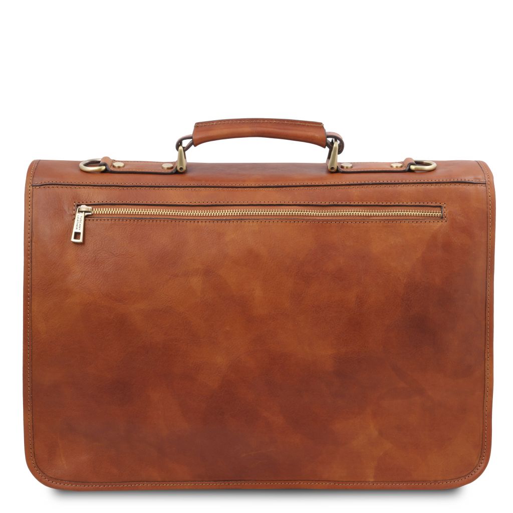 Tuscany Leather Ancona Datorväska #Färg_Cognac