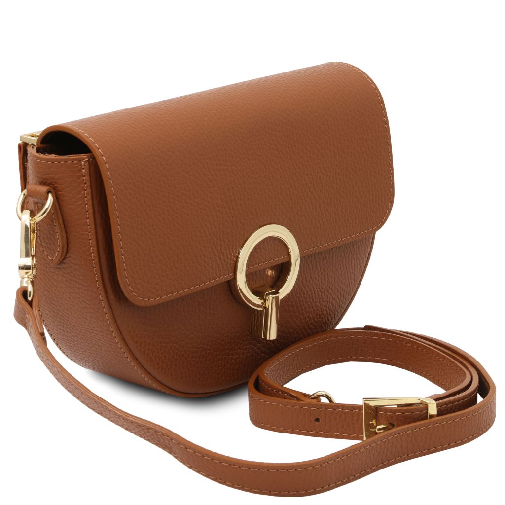 Tuscany Leather Astrea Axelremsväska #Färg_Cognac
