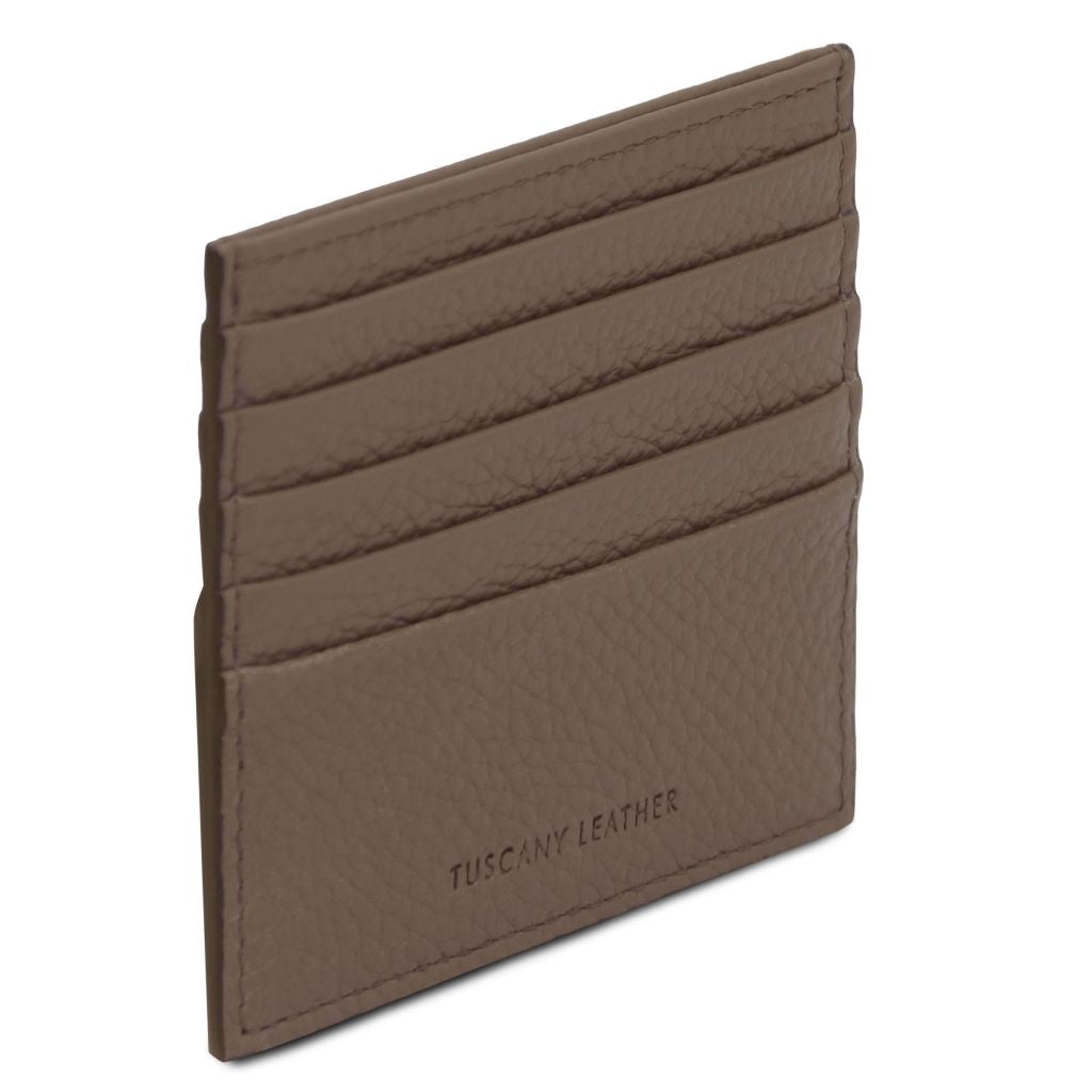 Tuscany Leather Card Holder Korthållare #Färg_Mörkbrun