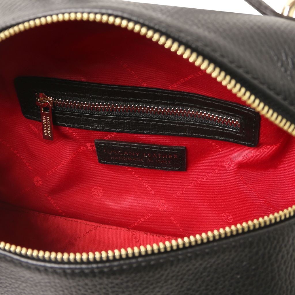 Tuscany Leather Scrigno Handväska #Färg_Svart