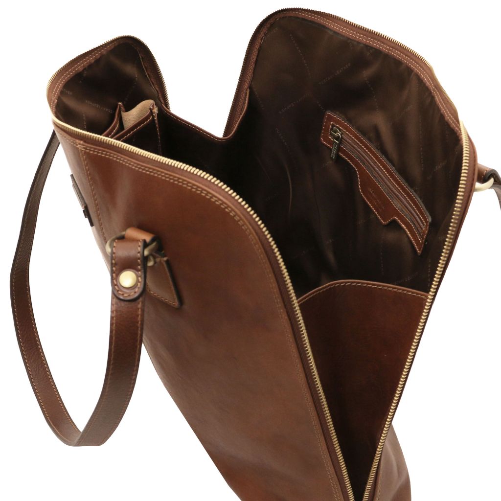 Tuscany Leather Ravenna Datorväska #Färg_Brun