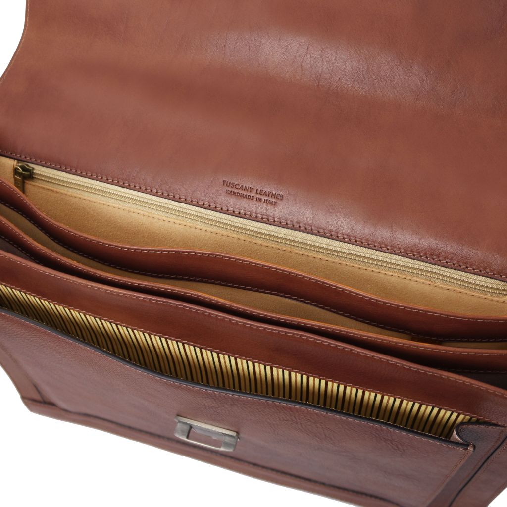 Tuscany Leather Cremona Portfölj #Färg_Brun