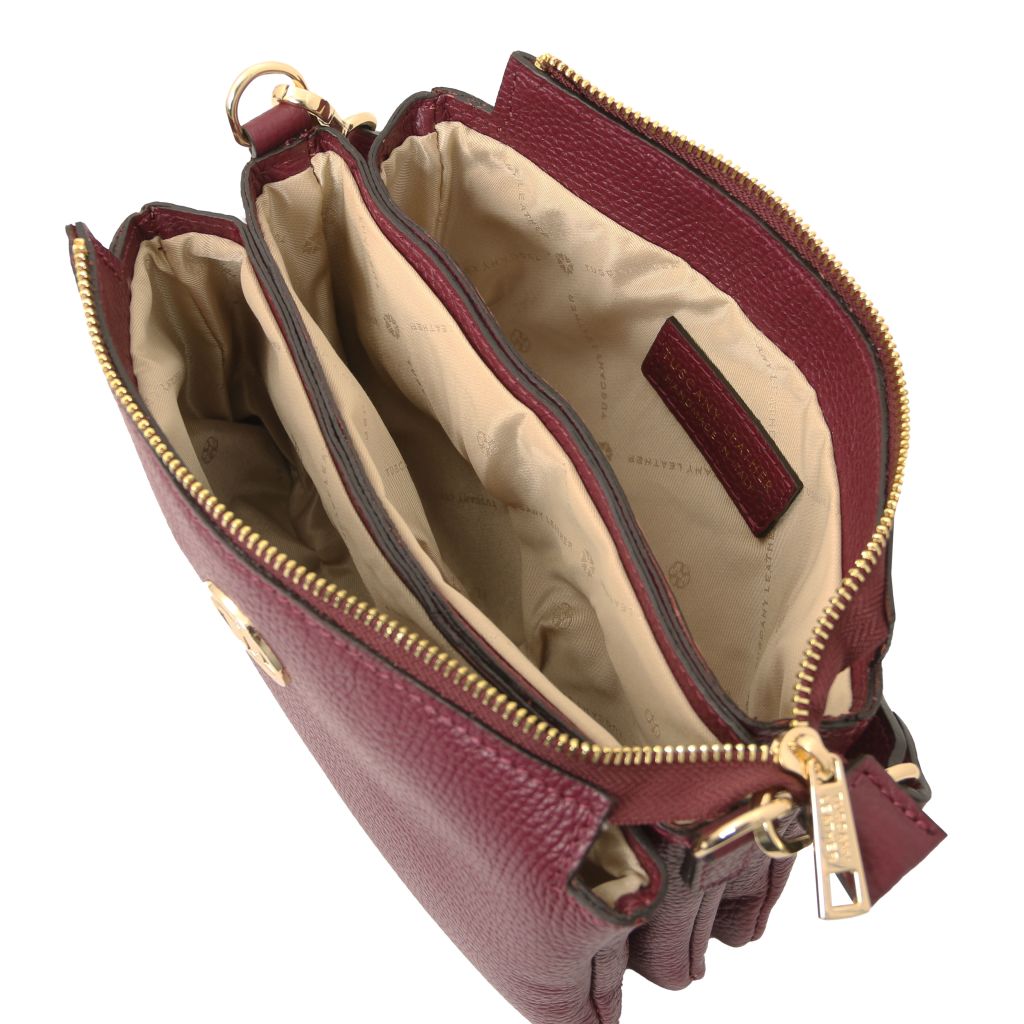 Tuscany Leather Sia Handväska #Färg_Bordeaux