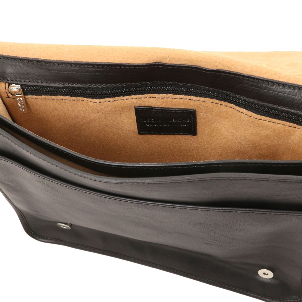 Tuscany Leather TL Messenger Axelremsväska #Färg_Svart