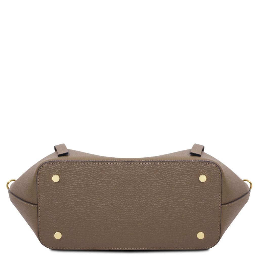 Tuscany Leather Legame L Handväska #Färg_Mörk Taupe