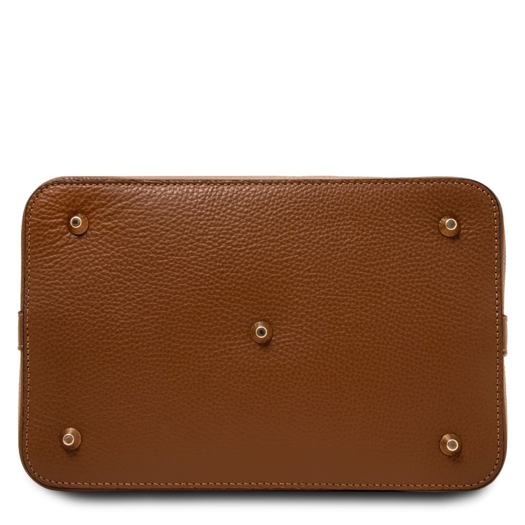 Tuscany Leather Minerva Handväska #Färg_Cognac