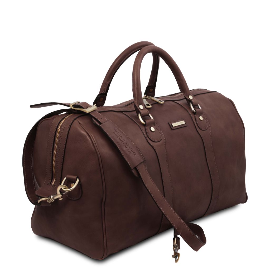 Tuscany Leather Oslo Weekendväska #Färg_Mörkbrun