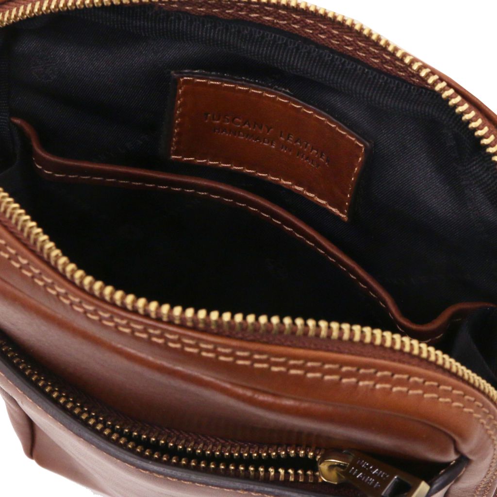 Tuscany Leather Mark Axelremsväska #Färg_Brun