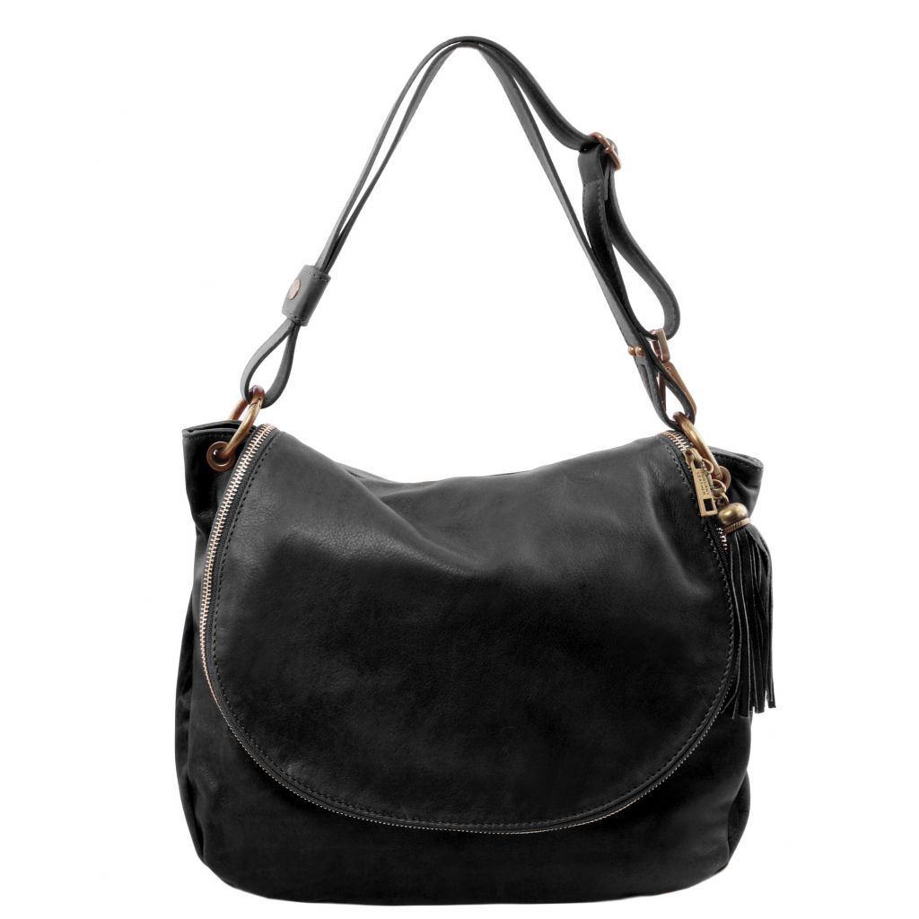Tuscany Leather TL Bag Axelväska #Färg_Svart