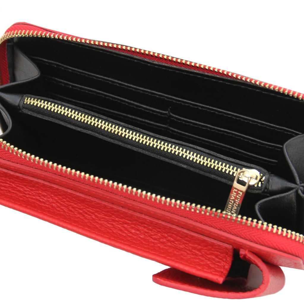 Tuscany Leather TL Bag Axelremsväska #Färg_Läppstift Rött