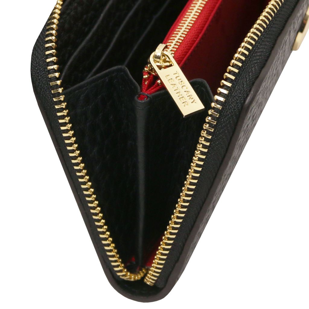 Tuscany Leather Financier Plånbok #Färg_Svart