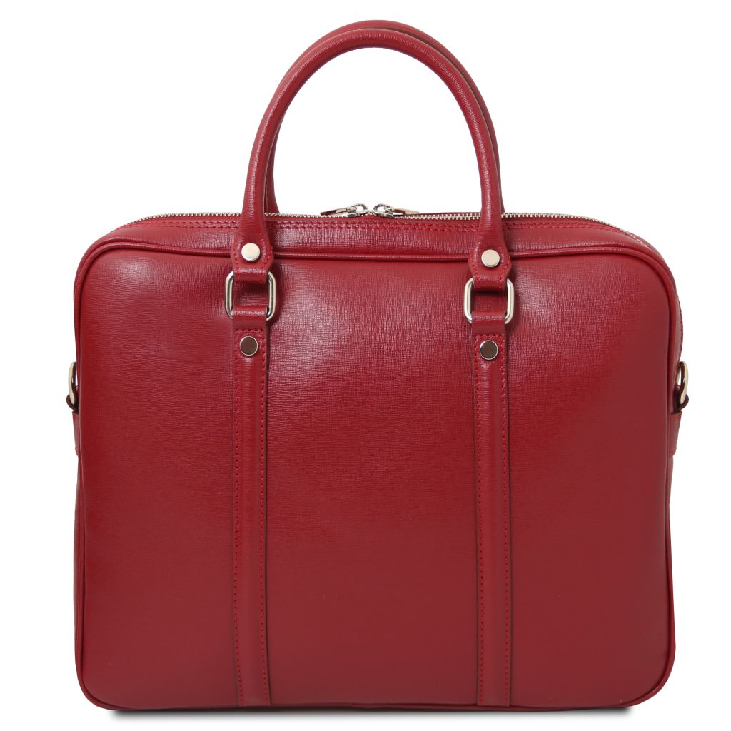 Tuscany Leather Prato Datorväska #Färg_Röd