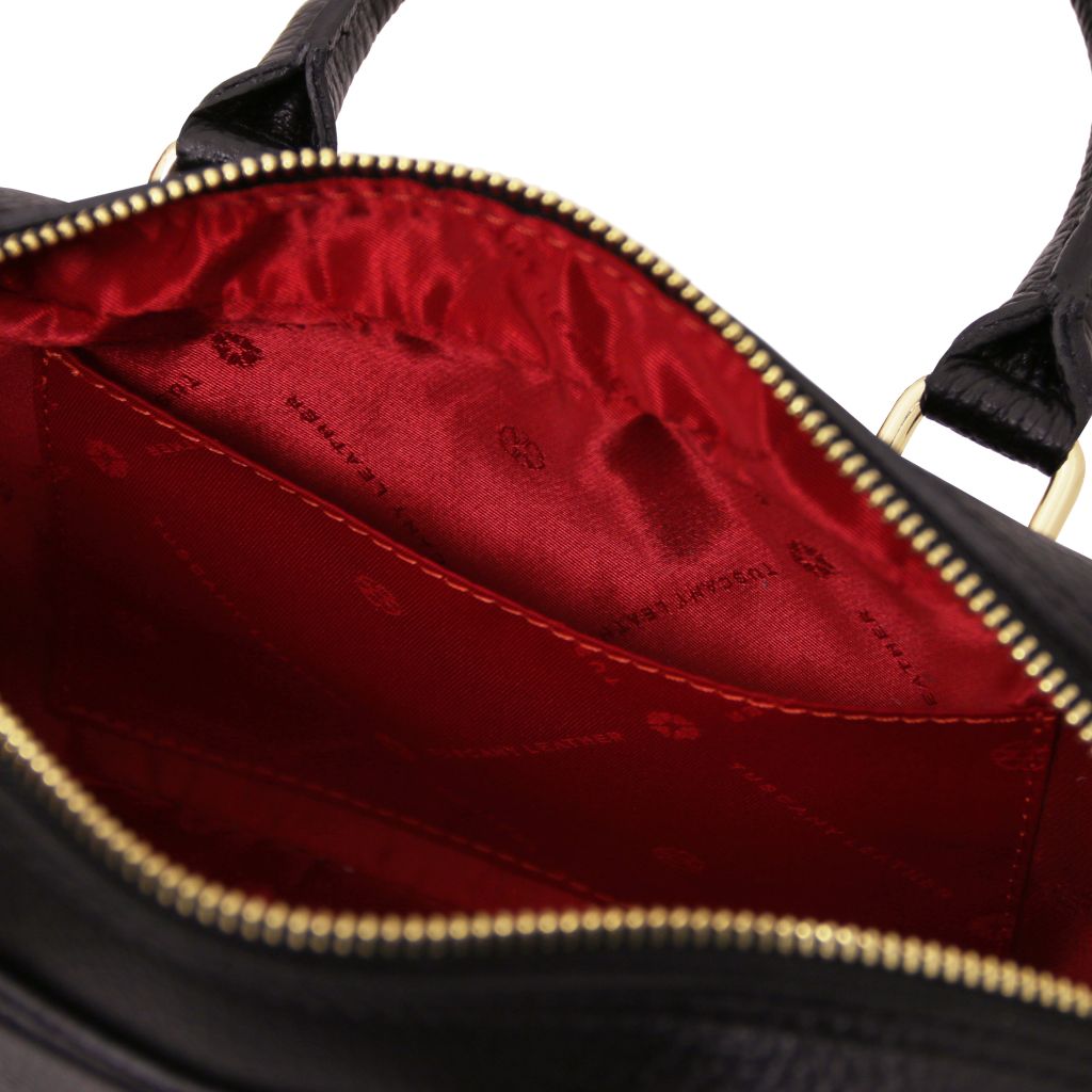 Tuscany Leather Mousse Handväska #Färg_Svart