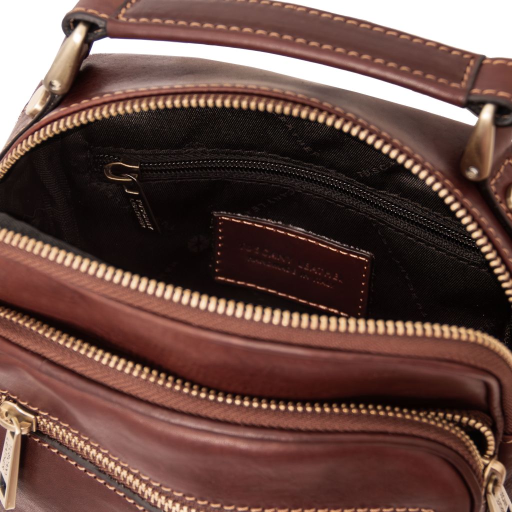 Tuscany Leather Paul Axelremsväska #Färg_Brun