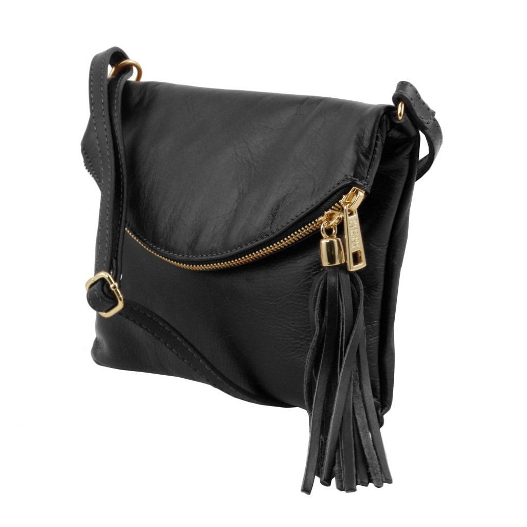 Tuscany Leather TL Young Axelremsväska #Färg_Svart