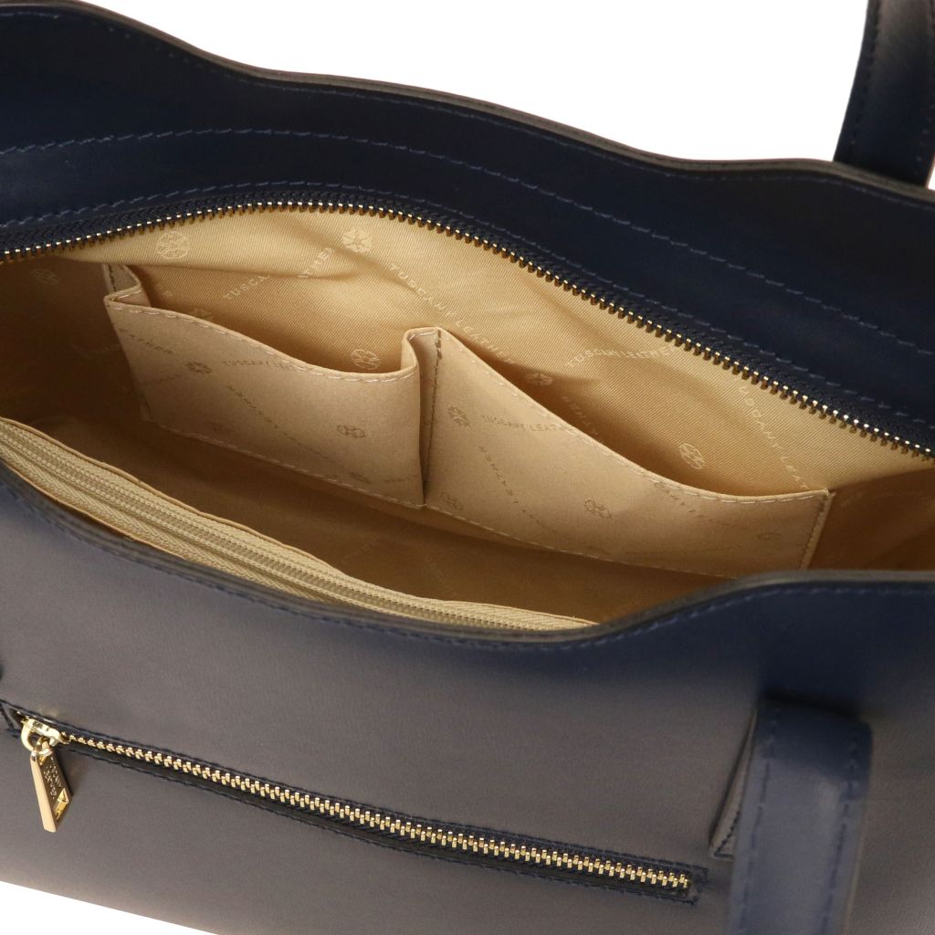 Tuscany Leather Olimpia Handväska #Färg_Mörkblå