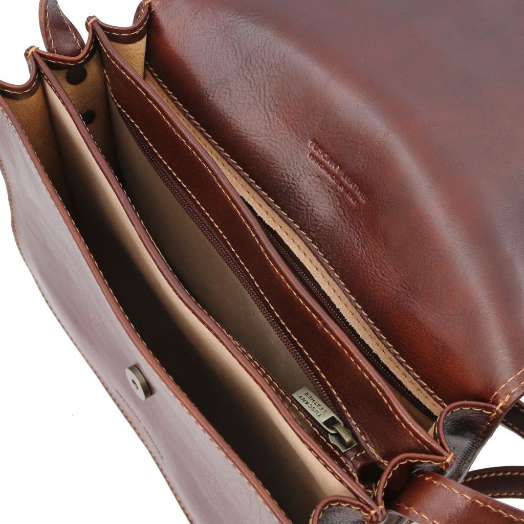 Tuscany Leather Greta Axelväska #Färg_Brun