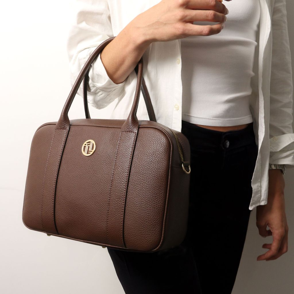 Tuscany Leather Stephany Handväska #Färg_Svart
