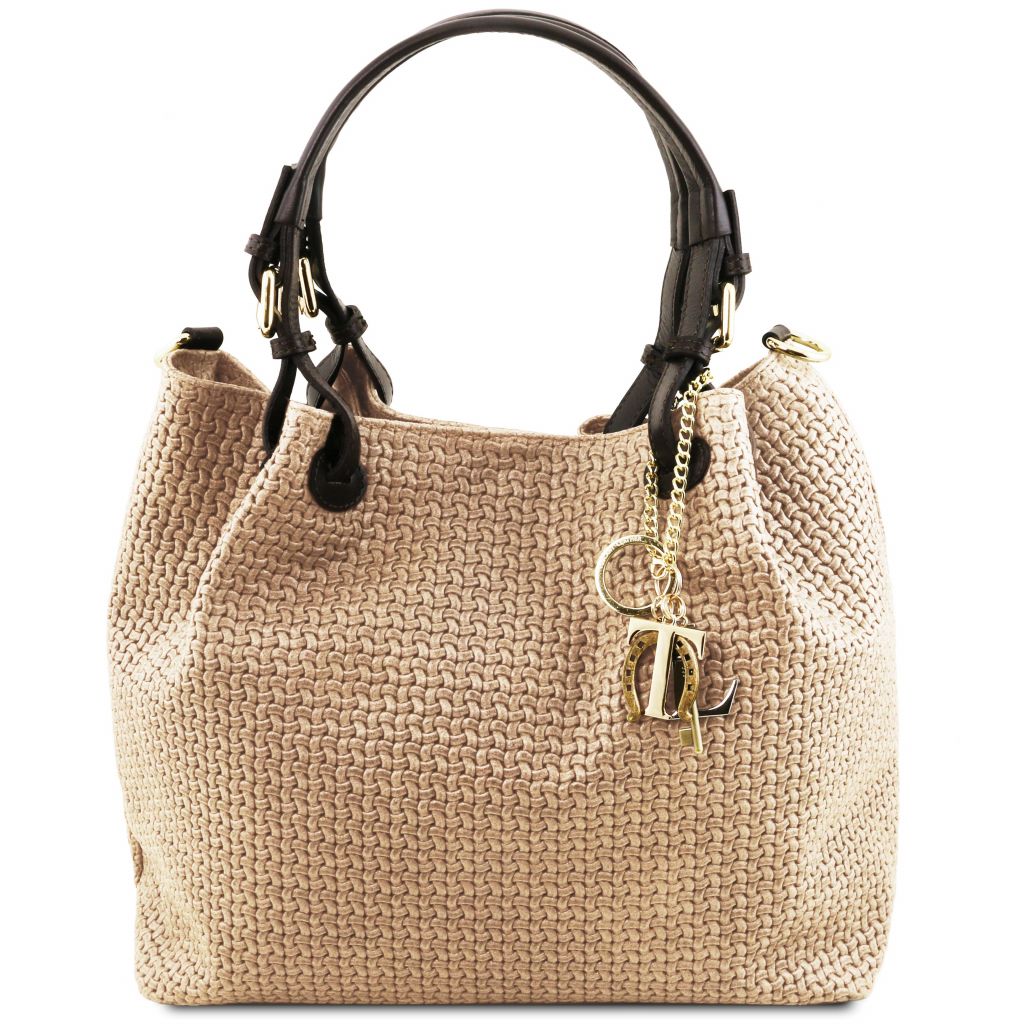 Tuscany Leather TL KeyLuck Handväska #Färg_Beige