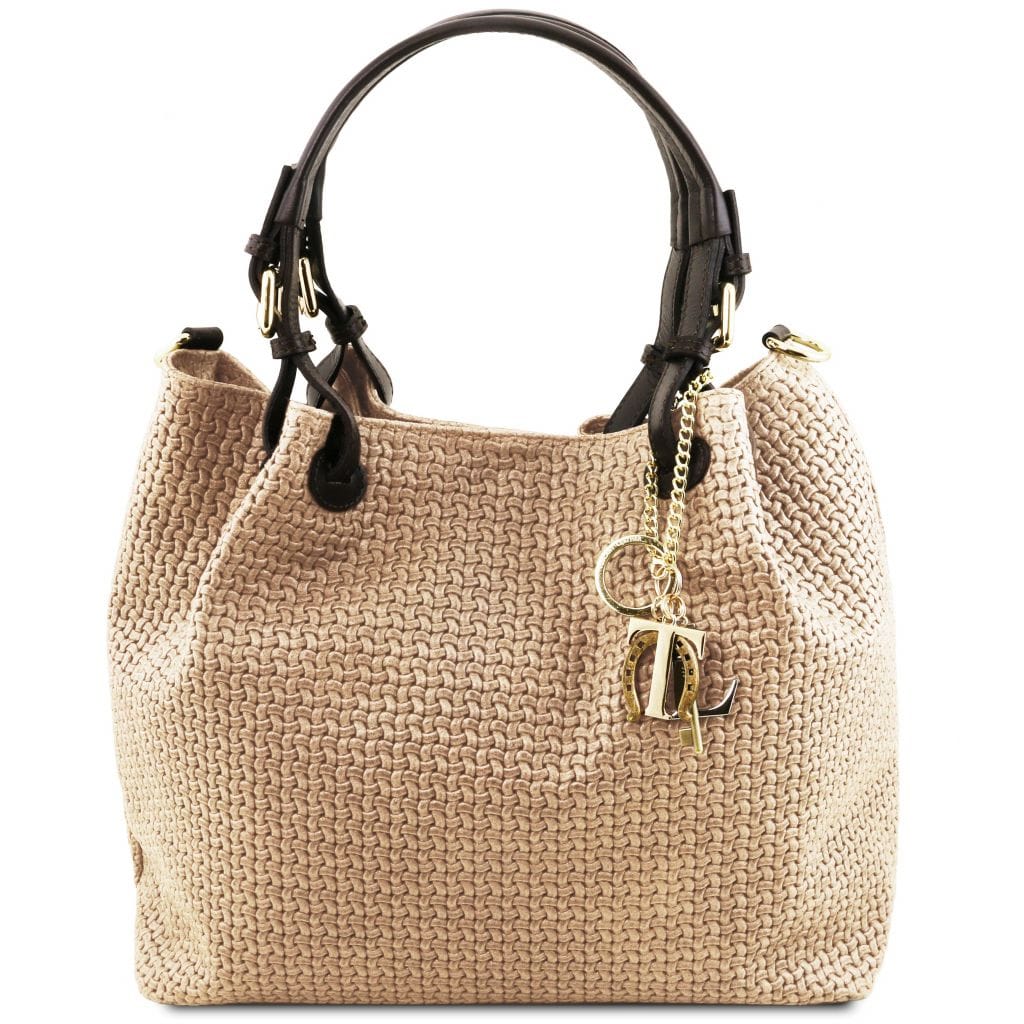 Tuscany Leather TL KeyLuck Handväska #Färg_Beige