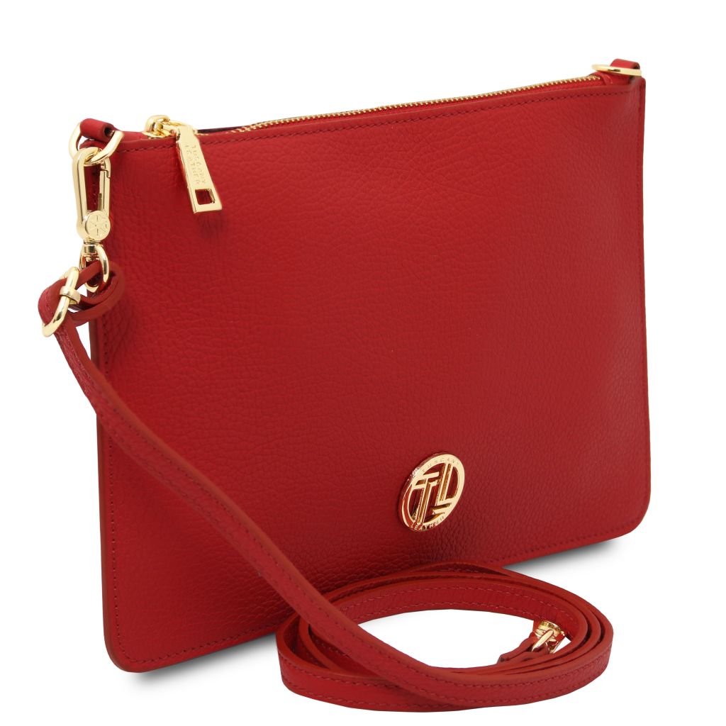 Tuscany Leather Diva Handväska #Färg_Läppstift Rött