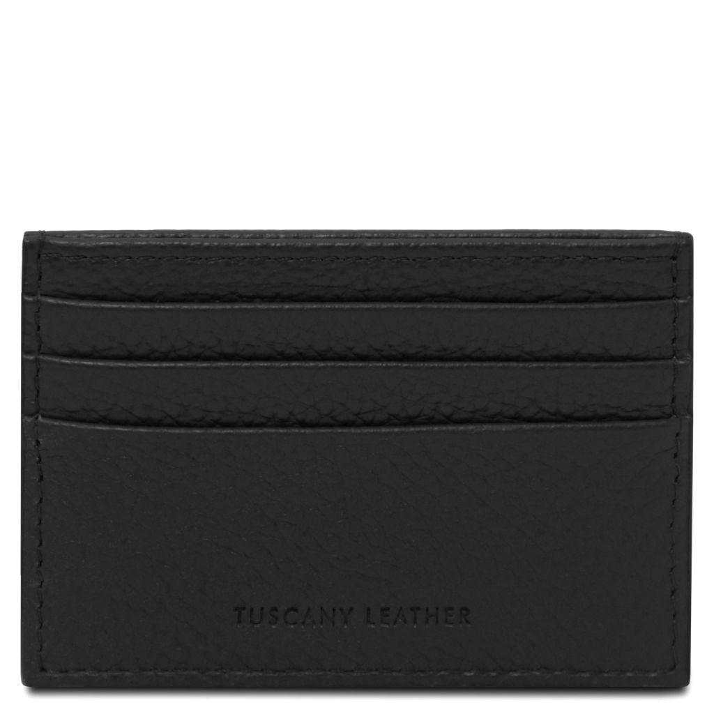 Tuscany Leather Card Holder Korthållare #Färg_Svart
