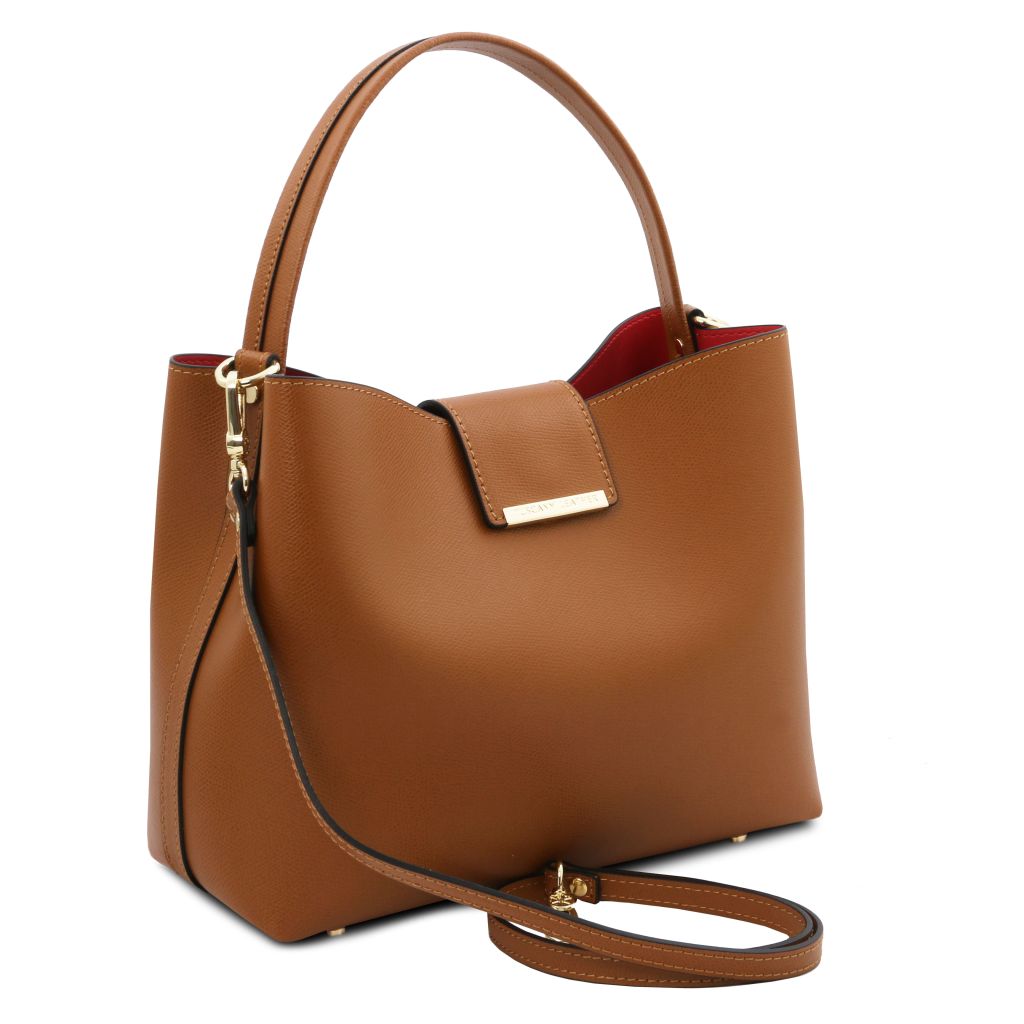 Tuscany Leather Clio Handväska #Färg_Cognac