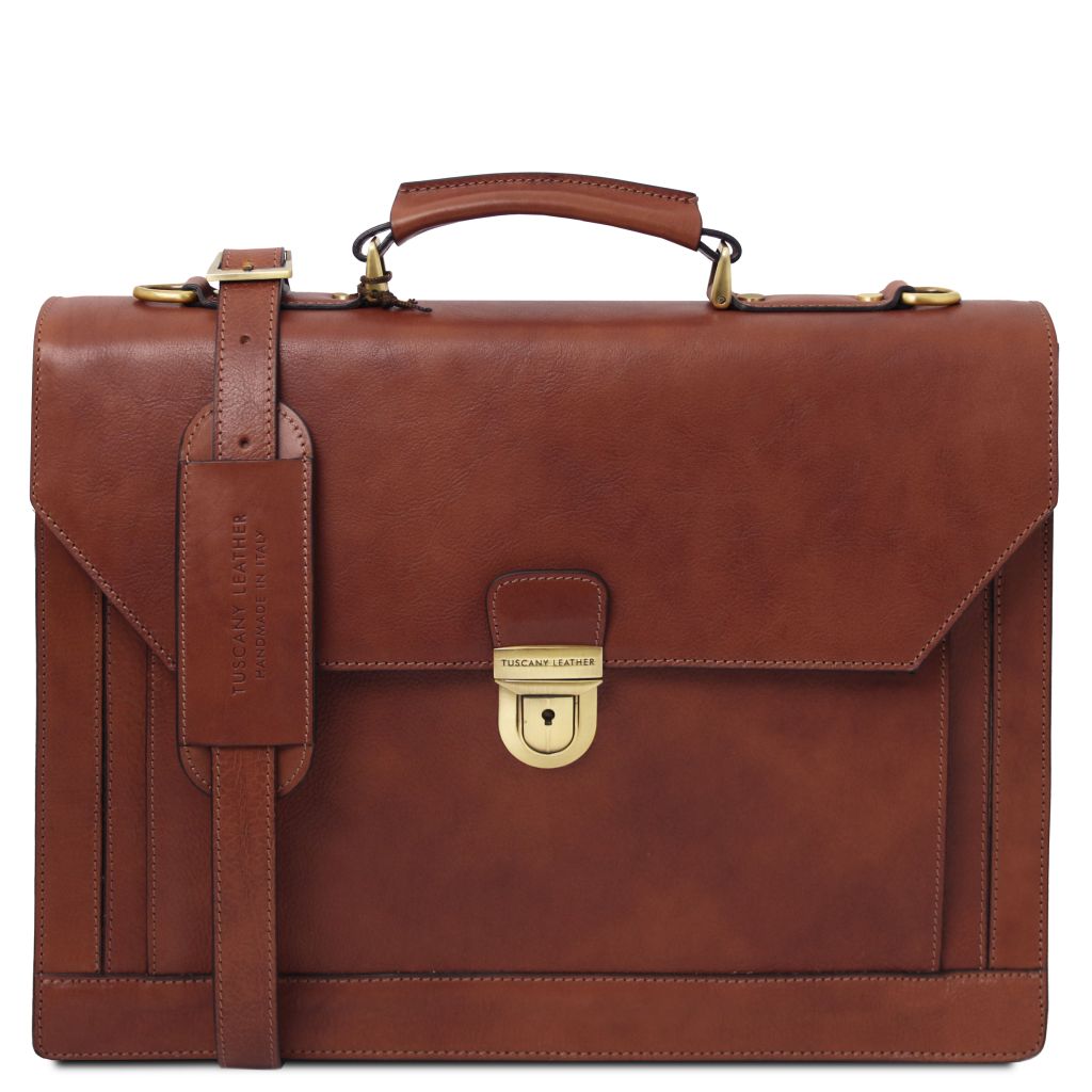 Tuscany Leather Cremona Portfölj #Färg_Brun
