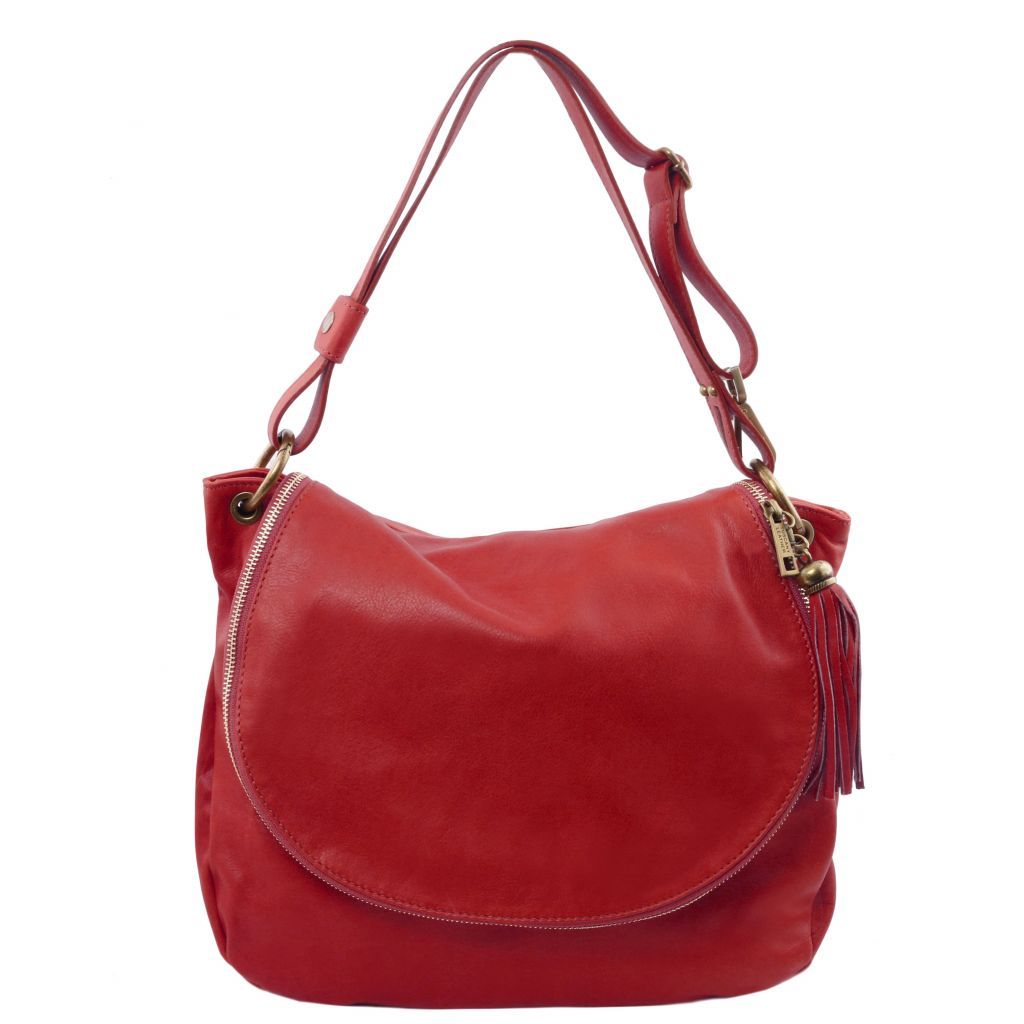 Tuscany Leather TL Bag Axelväska #Färg_Röd
