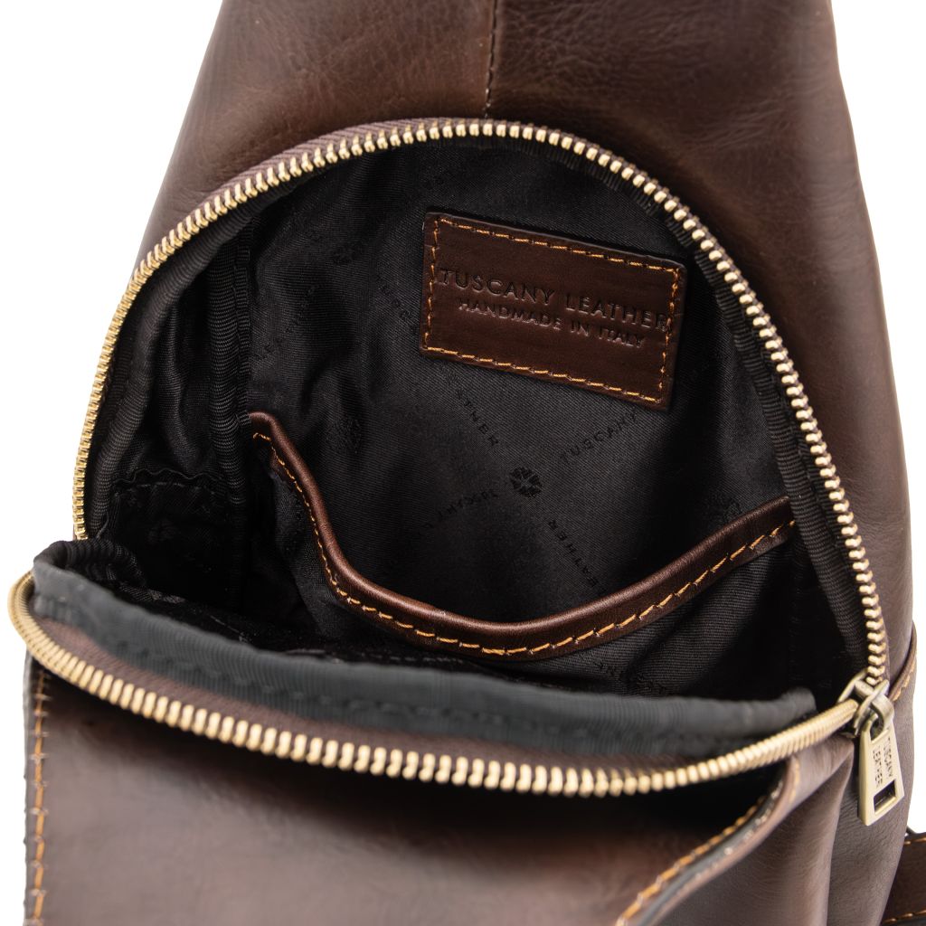 Tuscany Leather Kevin Slingväska #Färg_Mörkbrun