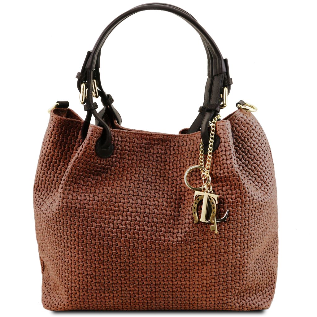 Tuscany Leather TL KeyLuck Handväska #Färg_Kanel