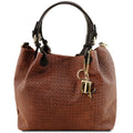 Tuscany Leather TL KeyLuck Handväska #Färg_Kanel