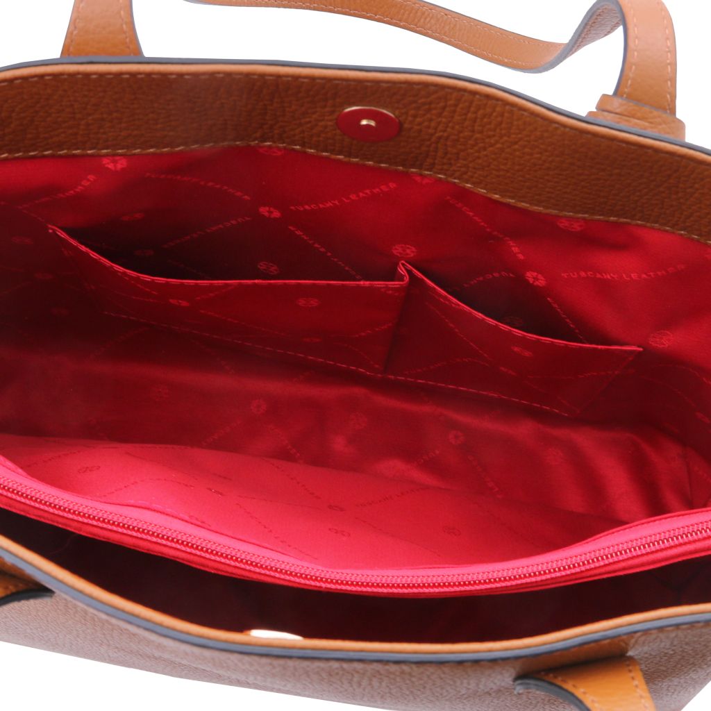 Tuscany Leather TL Bag Handväska #Färg_Cognac