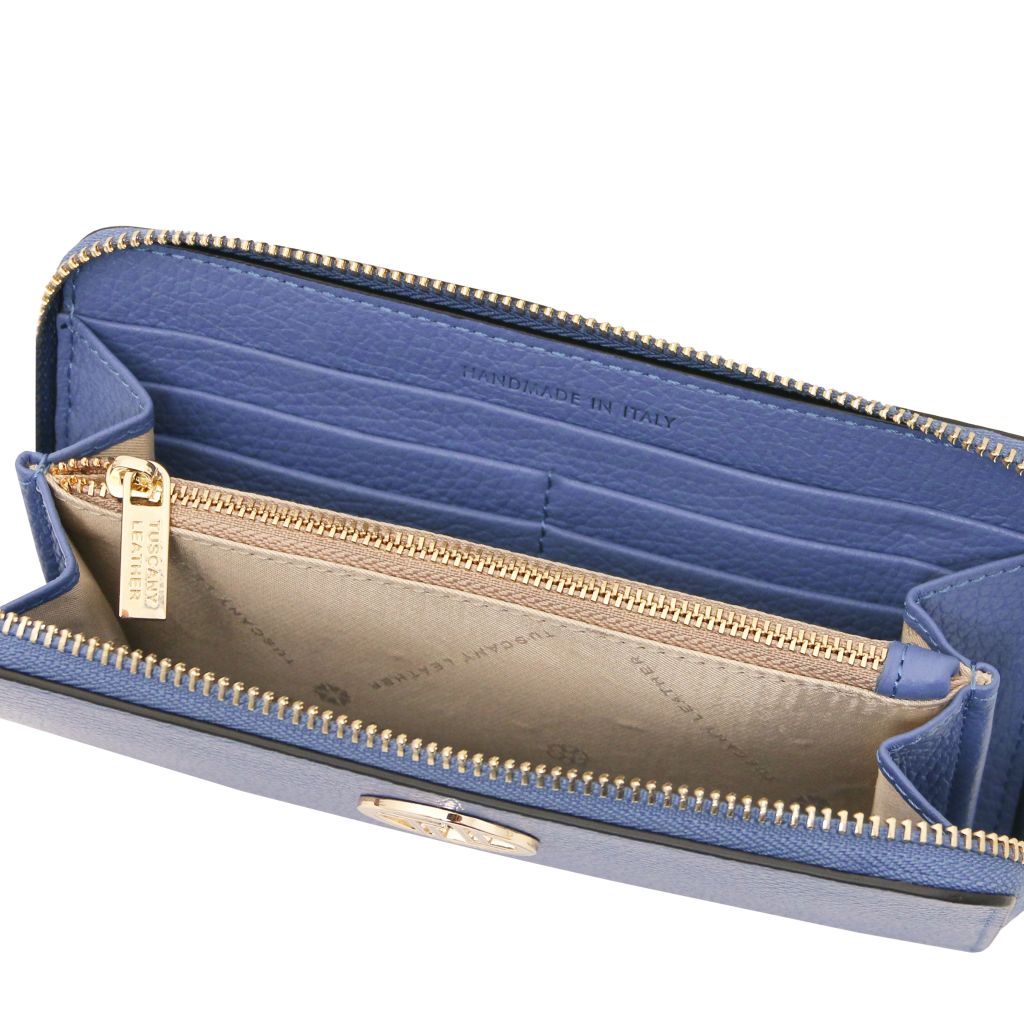 Tuscany Leather Financier Plånbok #Färg_Blå