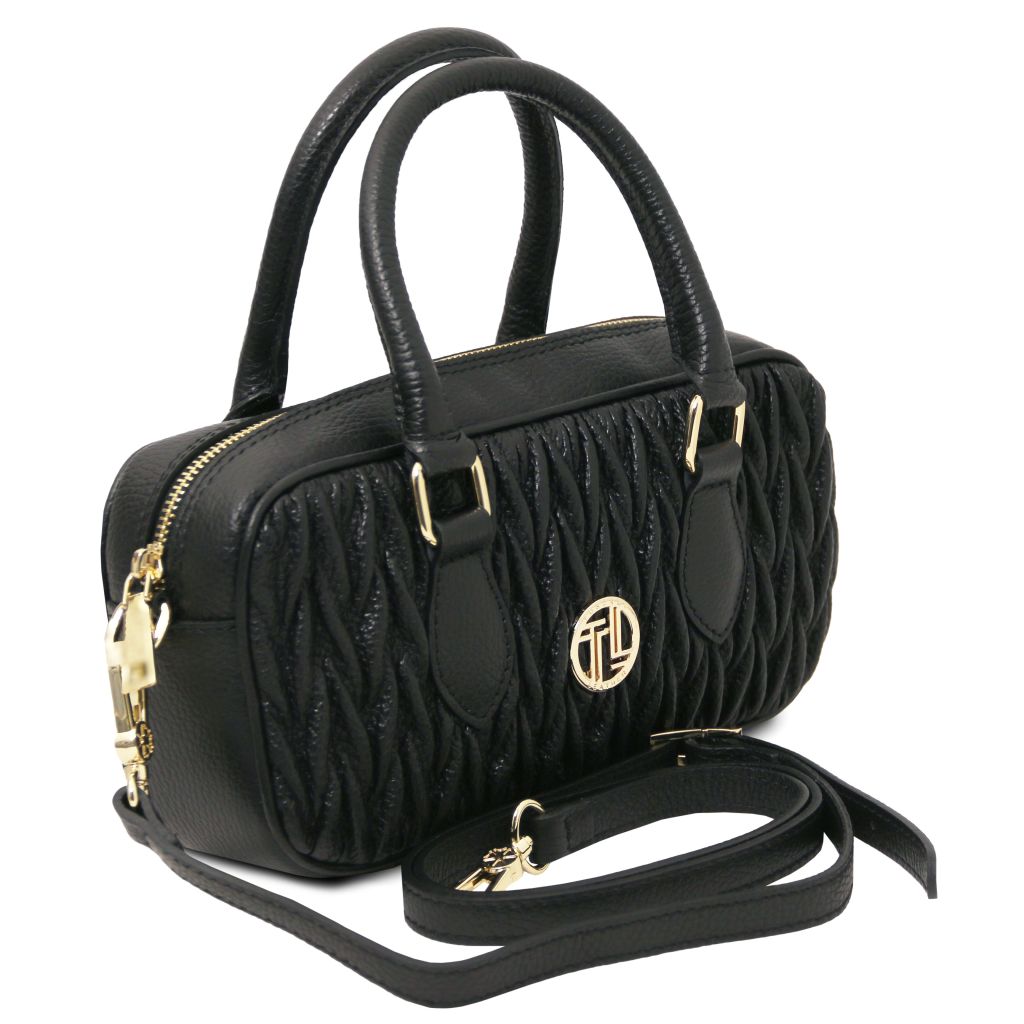 Tuscany Leather Mousse Handväska #Färg_Svart