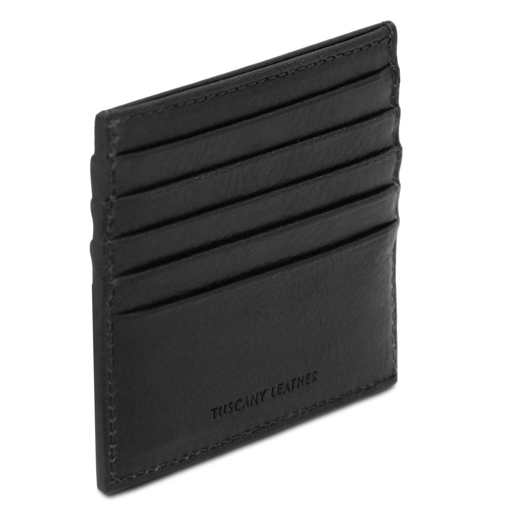 Tuscany Leather Card Holder Korthållare #Färg_Svart