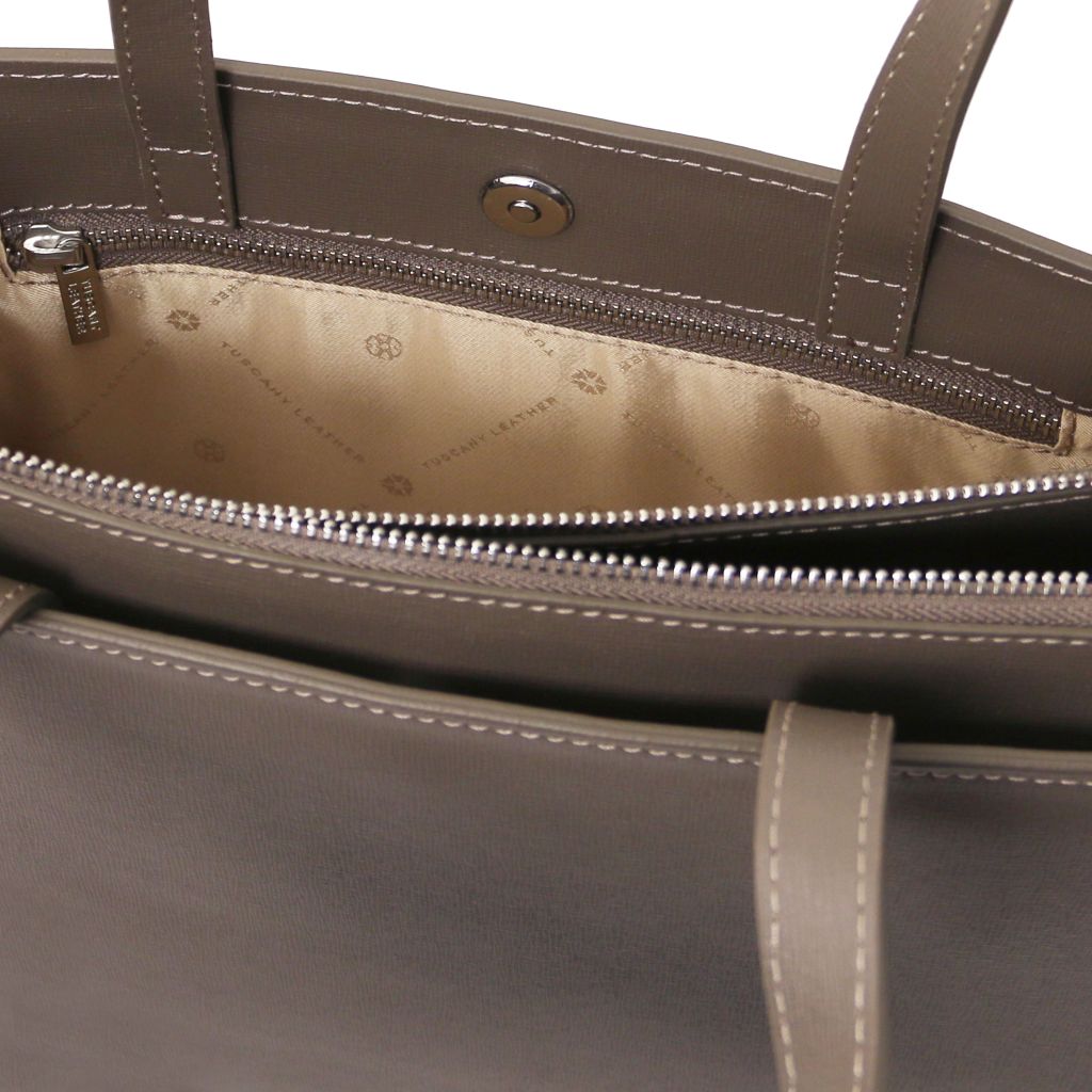 Tuscany Leather Palermo Datorväska #Färg_Mörk Taupe