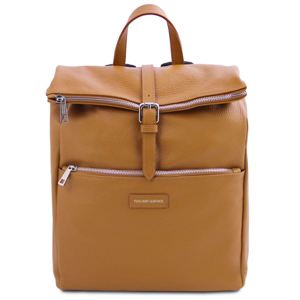 Tuscany Leather Denver Ryggsäck #Färg_Caramel Brun