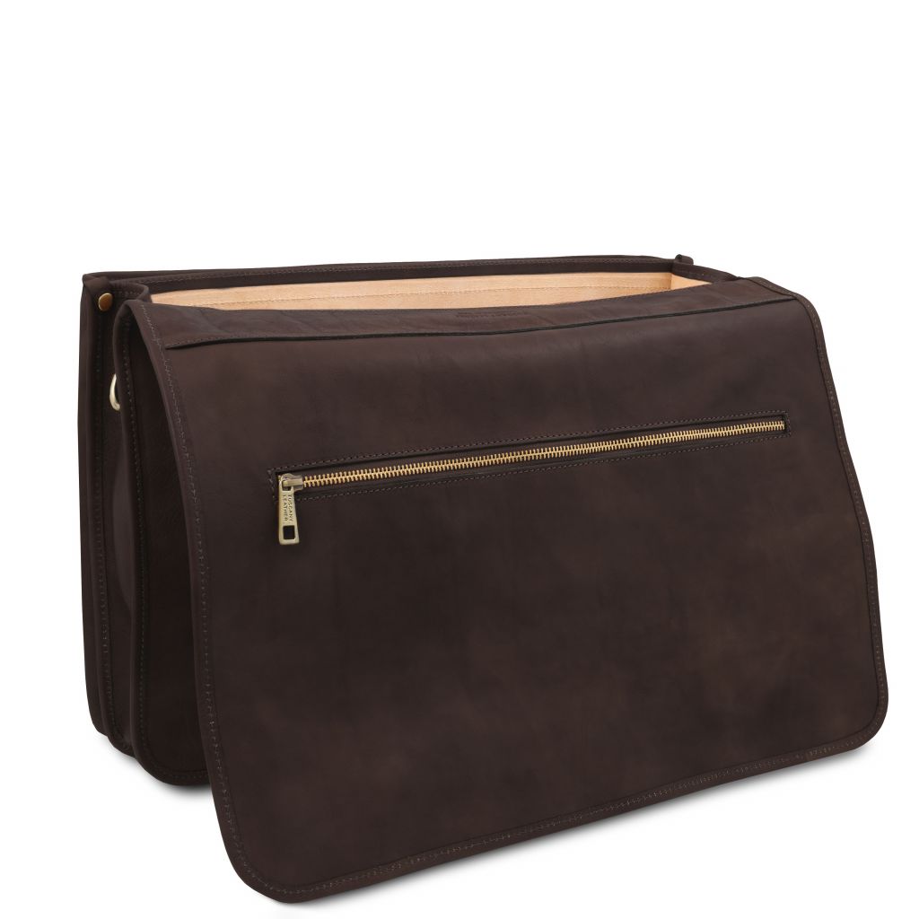 Tuscany Leather Ancona Datorväska #Färg_Mörkbrun